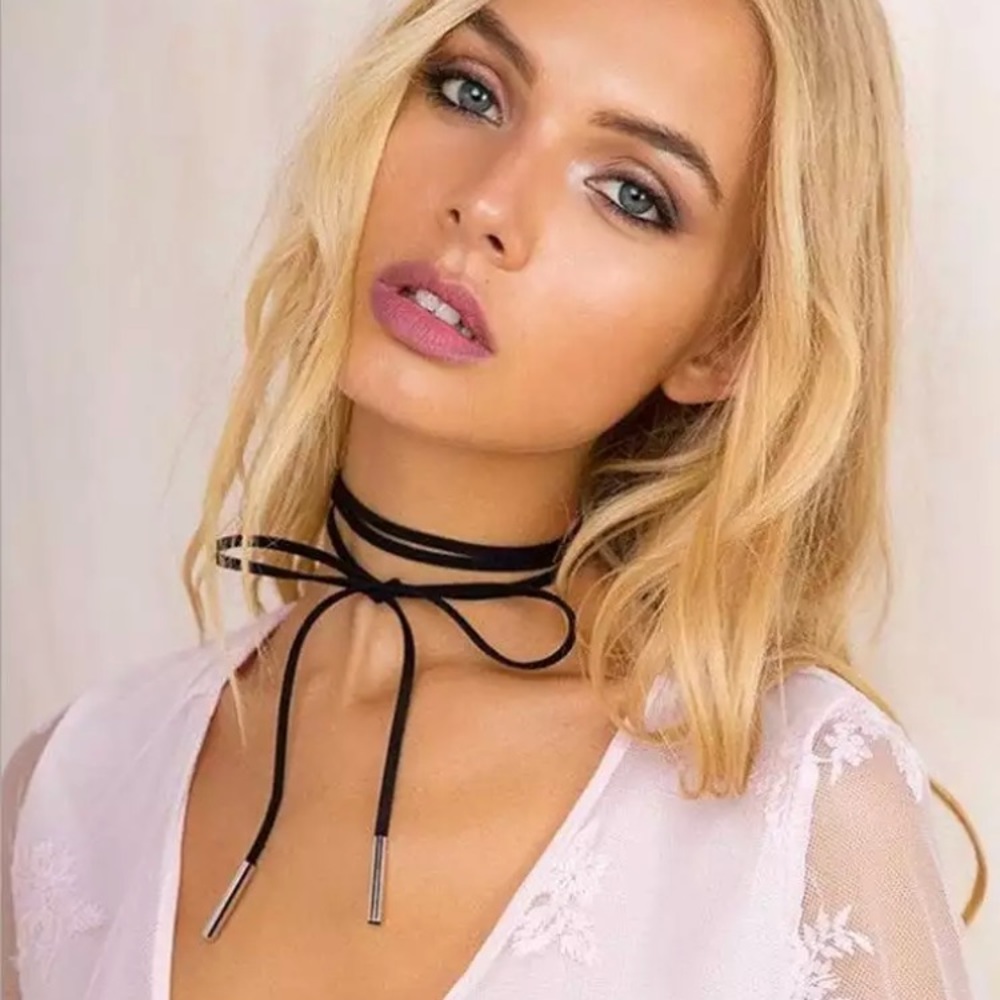 Choker Tie ♡ Choker with Pouch Gift Bag GOLD